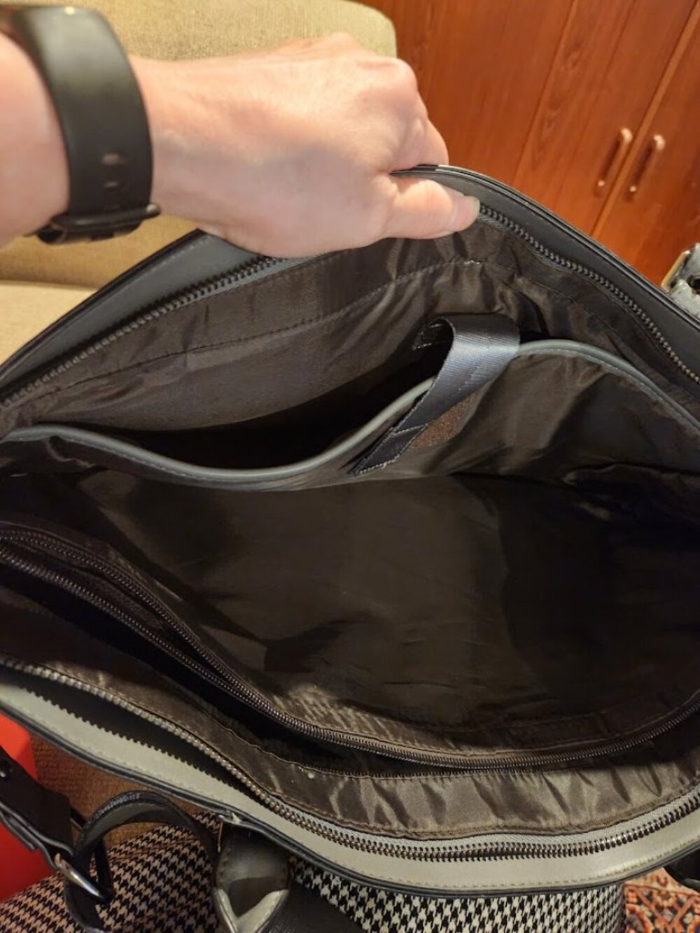 gray computer bag - Picture 3 of 4